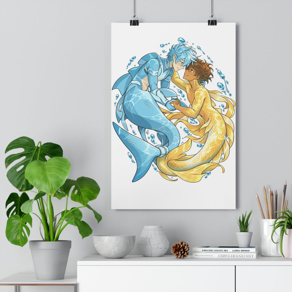 Castle Swimmer Poster – Siren & Kappa