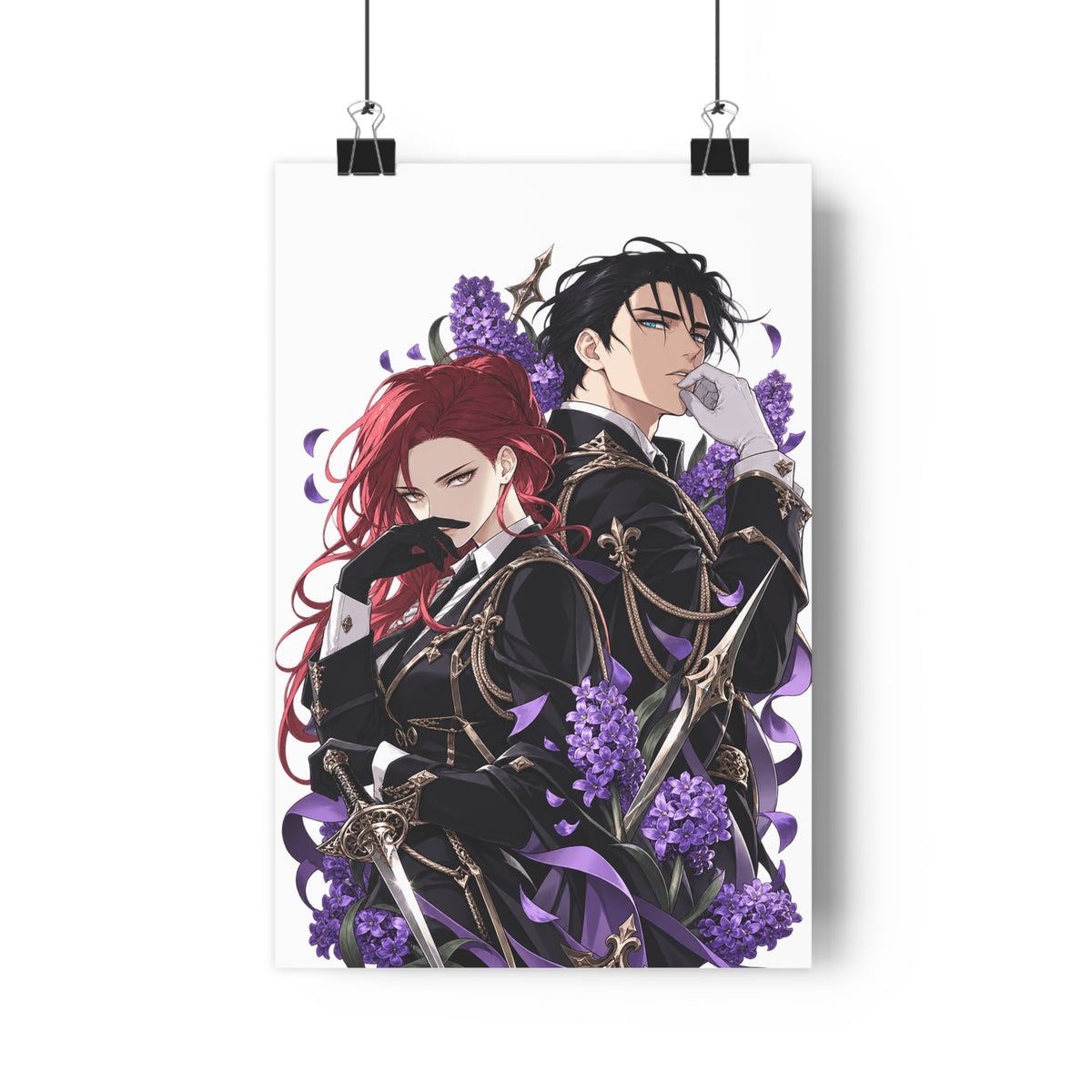 Purple Hyacinth Poster – Webtoon Manhwa Wall Art Print