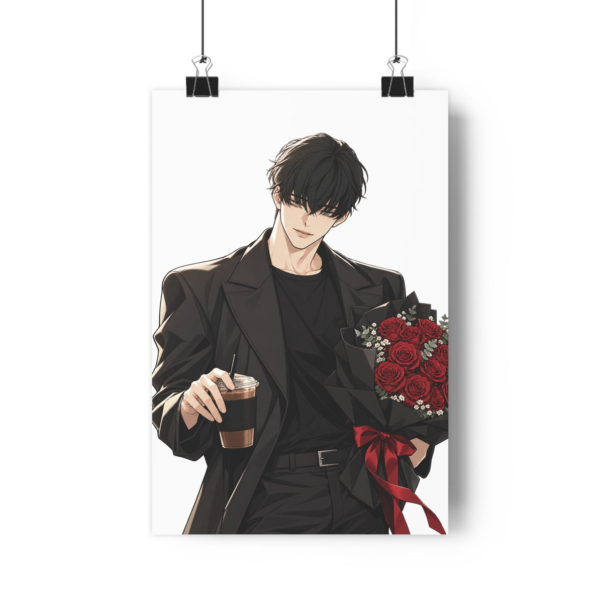 Tears on a Withered Flower Poster – Webtoon Manhwa Wall Art Print