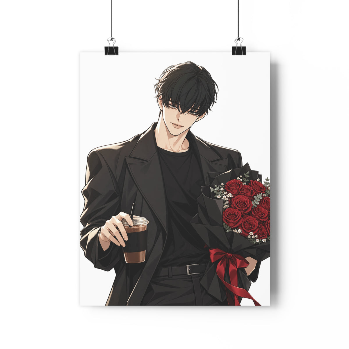 Tears on a Withered Flower Poster – Webtoon Manhwa Wall Art Print