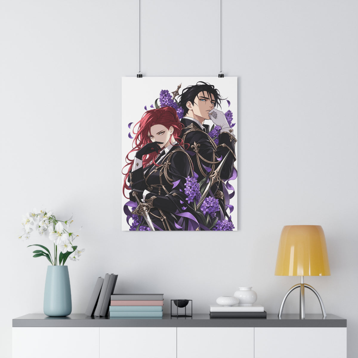 Purple Hyacinth Poster – Webtoon Manhwa Wall Art Print