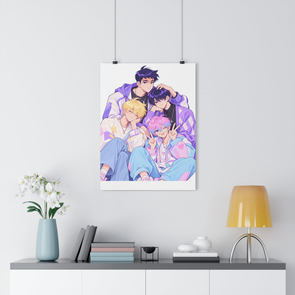 Boyfriends Poster – Webtoon Manhwa Wall Art Print