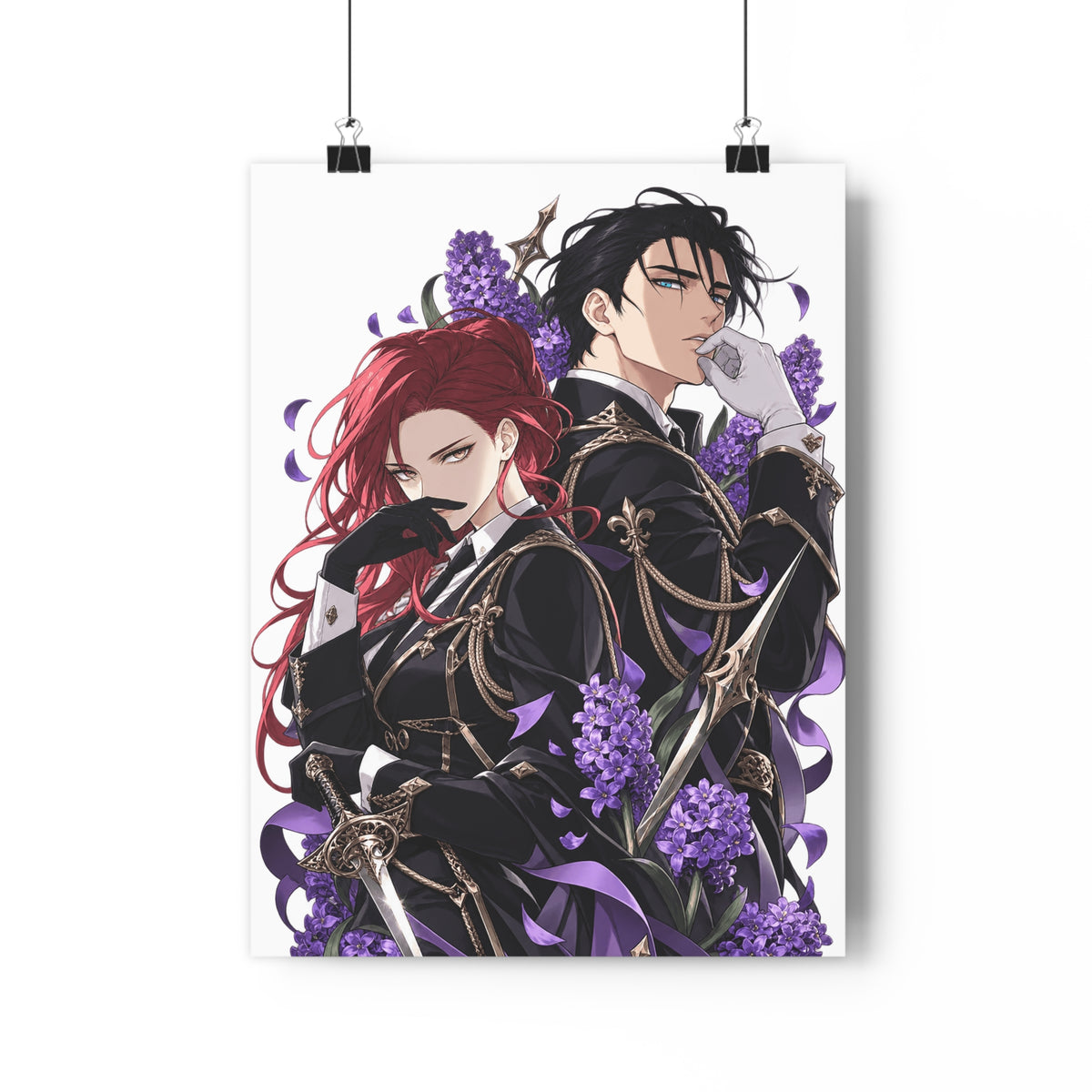 Purple Hyacinth Poster – Webtoon Manhwa Wall Art Print