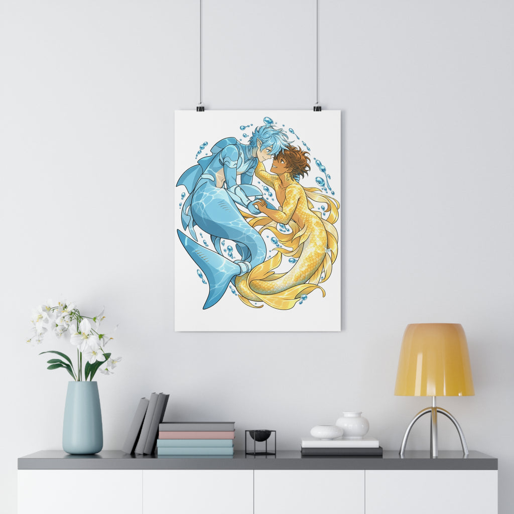 Castle Swimmer Poster – Siren & Kappa