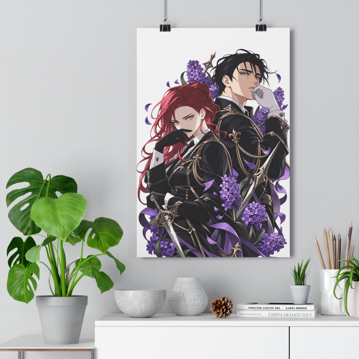 Purple Hyacinth Poster – Webtoon Manhwa Wall Art Print
