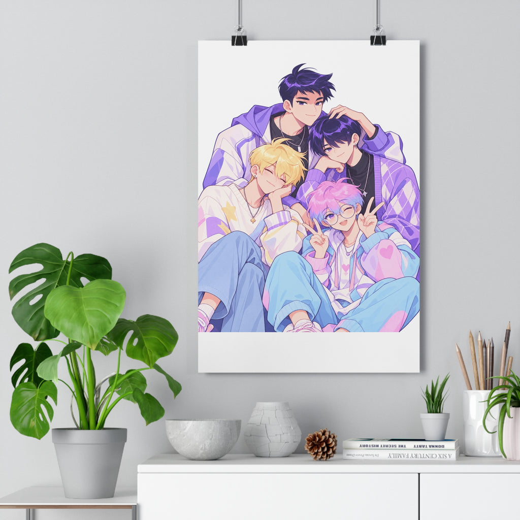 Boyfriends Poster – Webtoon Manhwa Wall Art Print