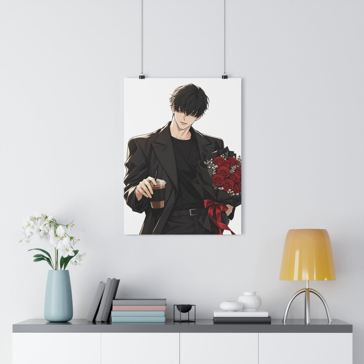 Tears on a Withered Flower Poster – Webtoon Manhwa Wall Art Print